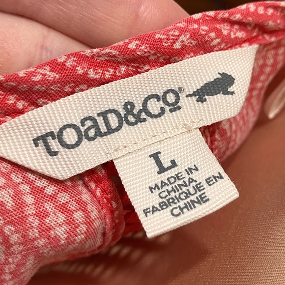 Toad&Co Red Patterned Tank Top - Picture 4 of 7